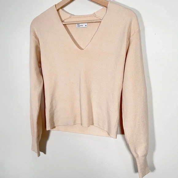 🌟✨2 for $30✨🌟 FRANK & OAK | OATMEAL V-NECK COMPACT SWEATER - Picture 4 of 14
